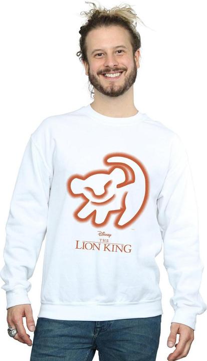 Actual product image Disney Mens The Lion King Cave Drawing Cotton Sweatshirt (5XL)