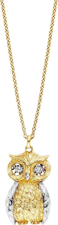 Julie Julsen Collana di pietre danzanti Gufo (Argento 925, 40 - 45 cm)