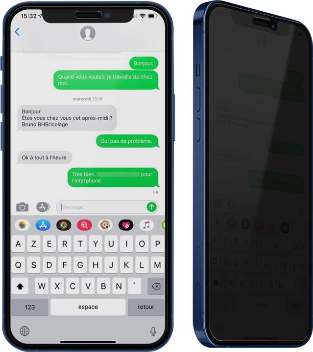Immagine prodotto Avizar Protezione dello schermo in vetro privacy (2 Pezzo/i, Apple iPhone 12 mini)
