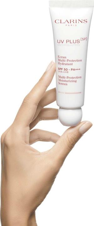 Image du produit Clarins UV Plus 5P Écran hydratant multi-protection (Crème solaire visage, SPF 50, 50 ml)