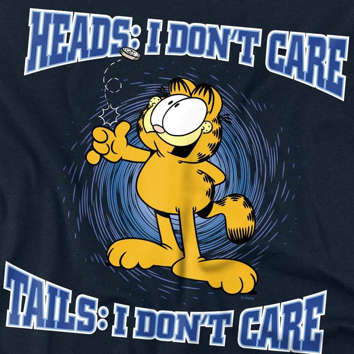 Actual product image Garfield Unisex Adult Heads Or Tails T-Shirt (XL)