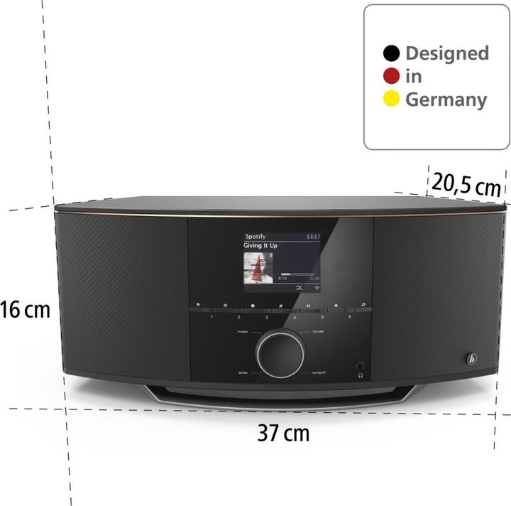 Actual product image Hama IR150MBT (DAB+, FM, Web radio, Bluetooth, Wi-Fi)