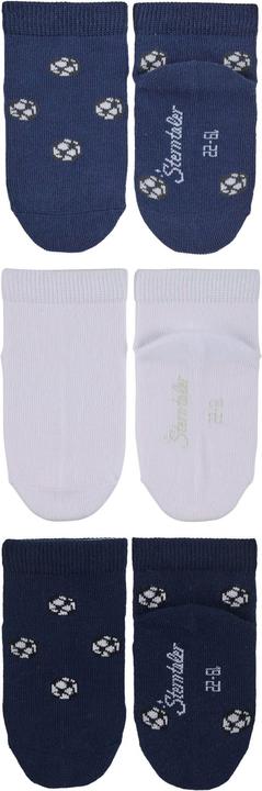 Produktbild Sterntaler Sneaker Söckchen 3er Pack Fussball (3er Pack, 31 - 34)
