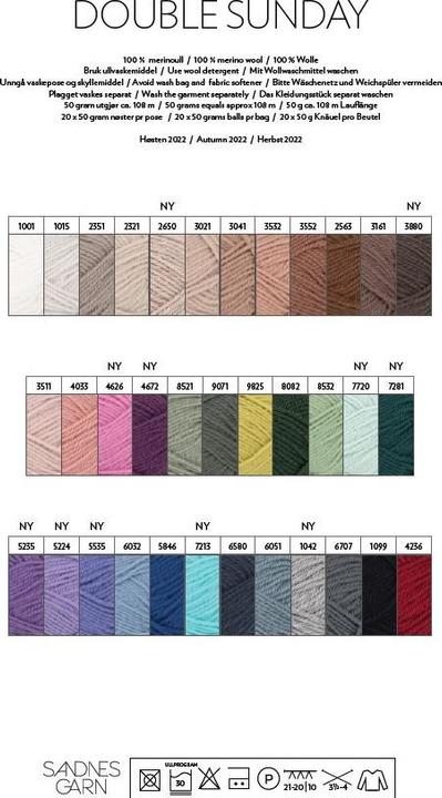 Actual product image Sandnes Garn Double Sunday (120 m)