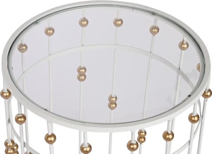 Produktbild Esprit Set of 2 tables Home White Golden 42 x 42 x 55 cm (42 x 42 x 55 cm)