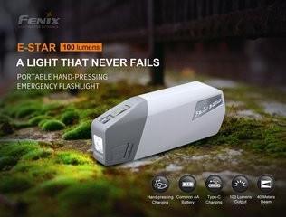 Produktbild Fenix Dynamo Taschenlampe, dynamobetrieben inklusive Akku (100 lm)