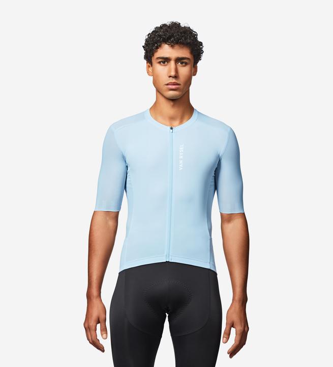 Actual product image Van rysel Radtrikot Rennrad kurzarm Sommer Racer 2 Unisex Hellblau (M)