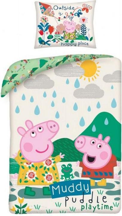 Actual product image Peppa Pig Muddy Puddle Playtime Duvet Cover Set