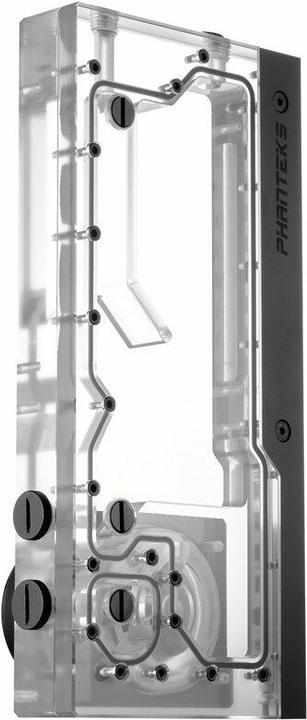 Produktbild Phanteks R260C Reservoir - transparente Acryl-Backplate, D5, DRGB-LED - Schwarz