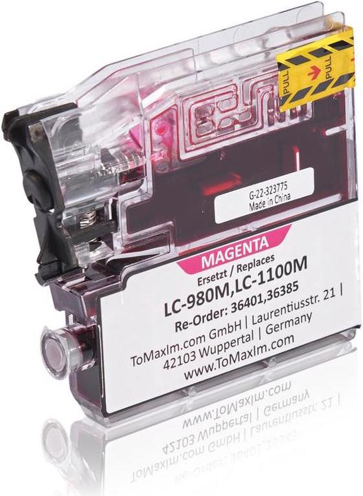 Produktbild Inkadoo Druckerpatronen kompatibel zu Brother LC-980M XL Tintenpatrone, magenta Magenta (M)