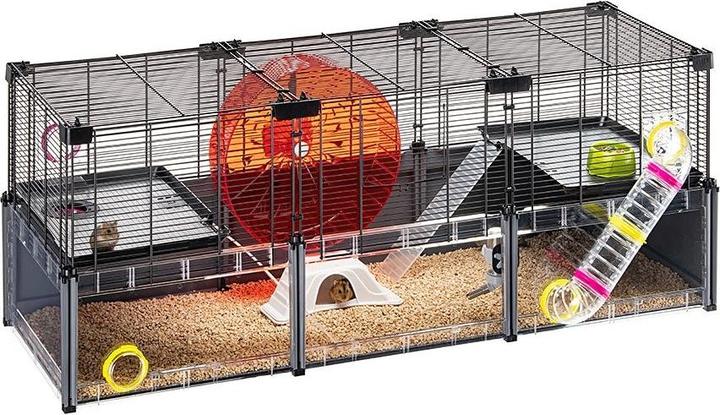 Ferplast Multipla Hamster Large grigio, 107.5x37.5x h 42cm (1 pz)