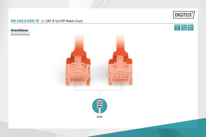 Produktbild Digitus Netzwerkkabel (U/FTP, CAT6, 2 m)