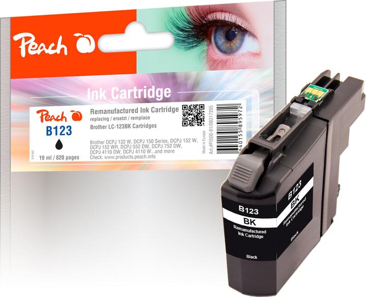 Image du produit Peach Cartouche d'encre compatible avec LC-123 (CF)