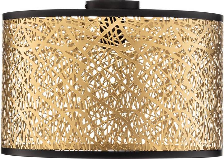Produktbild Lindby Yonah Deckenleuchte Metall schwarz gold (E27)