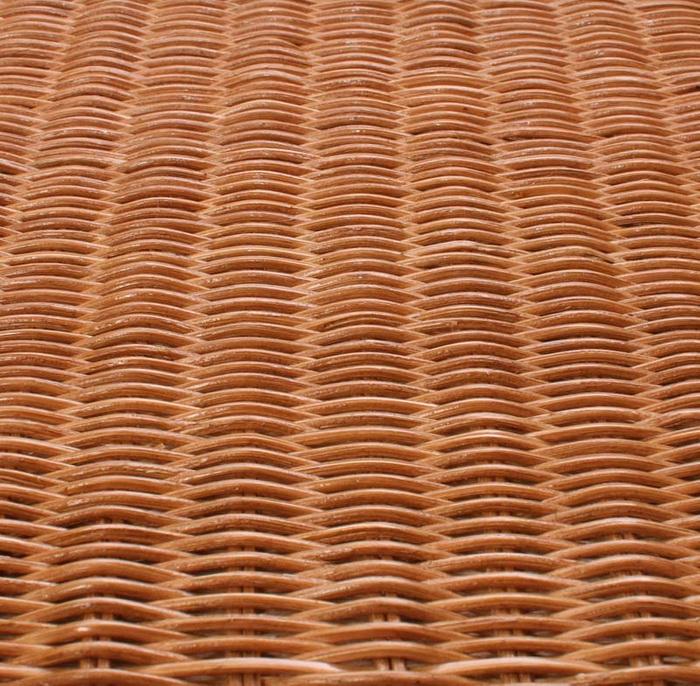 Produktbild Swisshandel24 Aufbewahrungstruhe Truhe Sitzbank Rattan mit Kissen 88cm - honigfarben (88 cm)