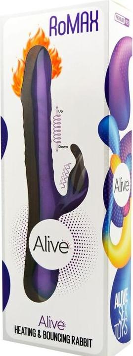 Actual product image Alive Romax Vibrator Rabbit Silicone Violet