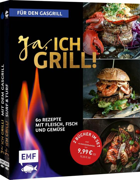 Produktbild Ja, ich grill! – Für den Gasgrill: Doppelt gut – 2 Bücher im Set (Deutsch, 2024)