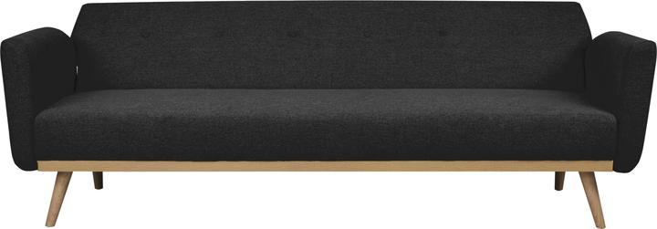 SalesFever Schlafsofa Struktur schwarz (Bettsofa)