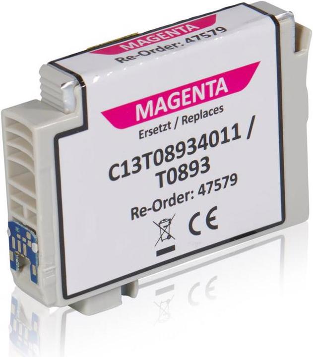 Produktbild Inkadoo Druckerpatronen kompatibel zu Epson C13T08934011 / T0893 Tintenpatrone, magenta Magenta (M)
