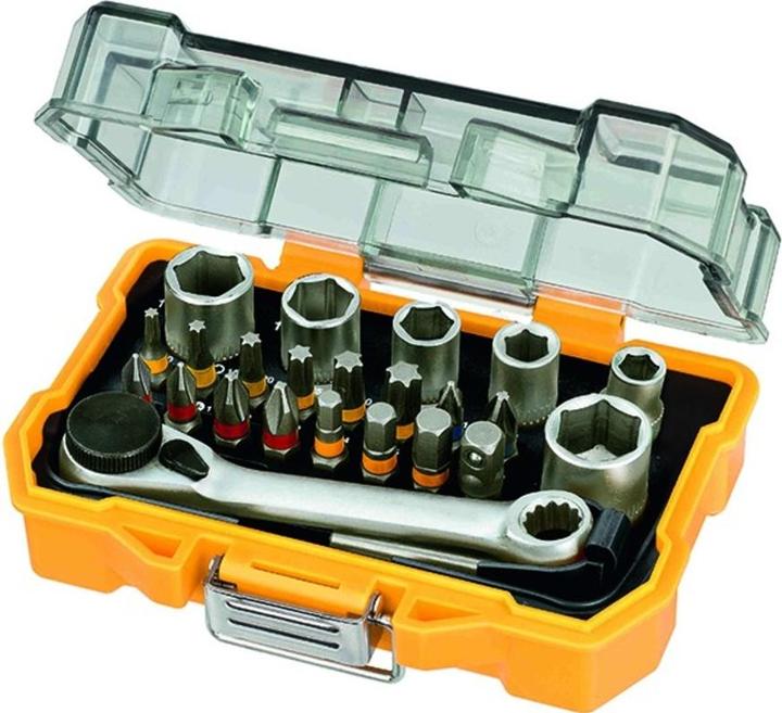 Image du produit DeWalt Tournevis Jeu d'embouts et de cliquets (Croix Phillips PH M2, Six pans creux TX M20, Six pans creux TX M25, Croix Phillips PH M1, Six pans creux TX M15, Croix Pozidriv PZ M3, Six pans creux TX M30, Croix Phillips PH M3, Croix Pozidriv PZ M2, Six pans creux TX M10, Six pans creux TX M40, Croix Pozidriv PZ M1)