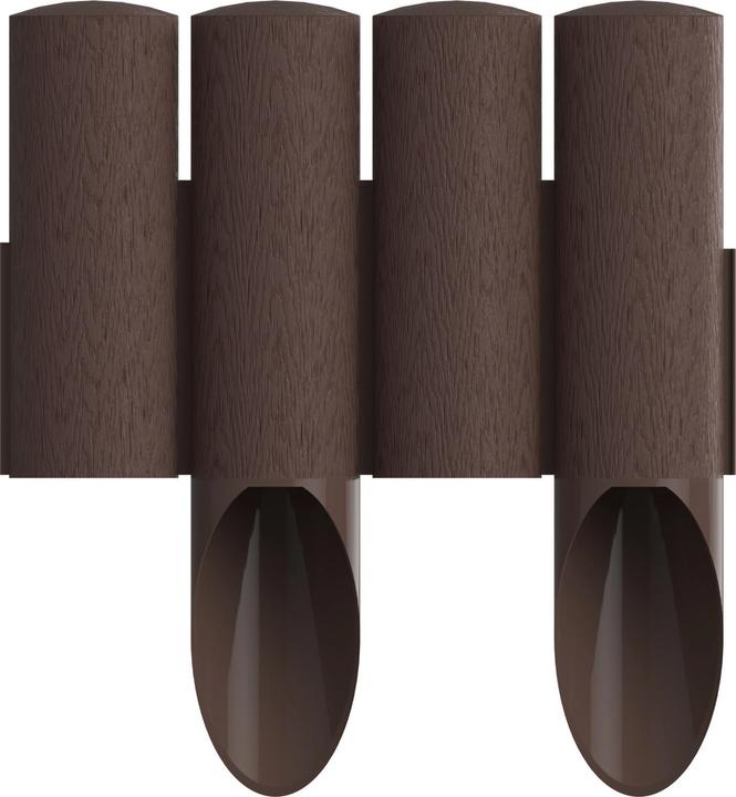 Actual product image Cellfast Garden Palisade Standard Brick Red Height 25.5cm, Length 2.3m 5901828850882 Graphite (230 cm)