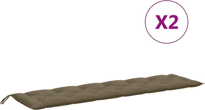 Immagine prodotto VidaXL Cuscini per panca da giardino 2 pezzi in tessuto (200 x 50 x 7 cm)