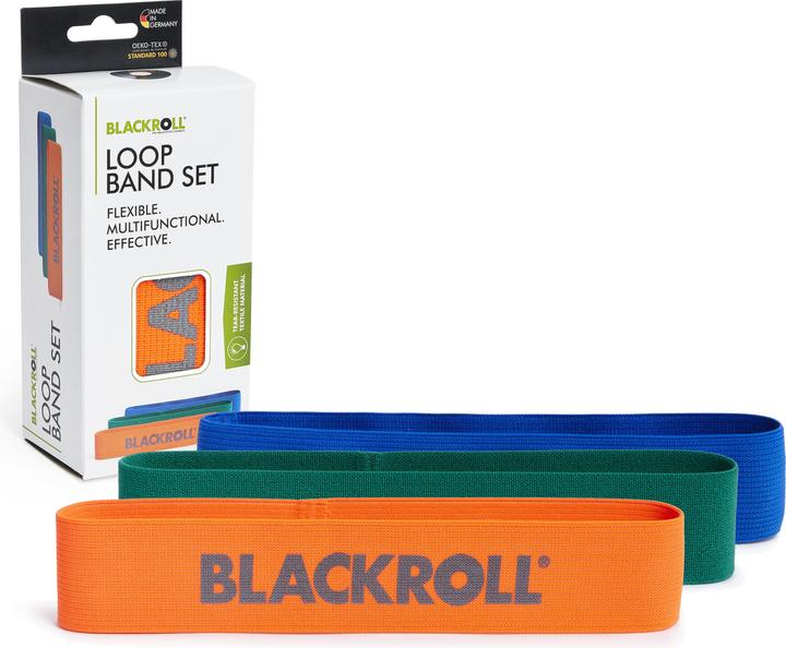 Produktbild Blackroll Loop Band Set (0.30 m, Leicht, Mittel, Stark)