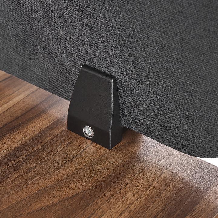 Actual product image Beliani Desk divider dark grey 130 x 40 cm WALLY (130 x 40 cm)