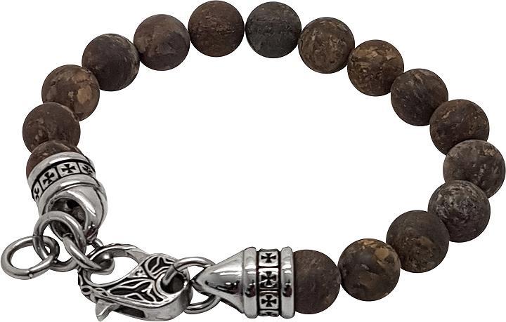 Produktbild Leyda Armband Herren (21 cm, Edelstahl, Stein)
