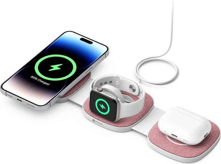 Immagine prodotto Misura MH06 Caricatore magnetico wireless pieghevole - ROSA (35 W)