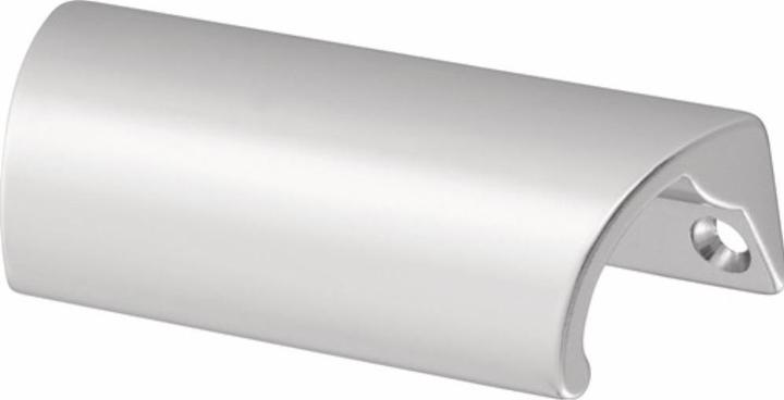 Hermeta Poignée de meuble en aluminium anodisé couleur argent 78 mm