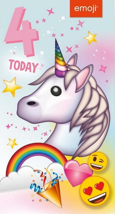 Immagine prodotto Emoji 4 Today Unicorno Biglietto di Compleanno (1 pz.)