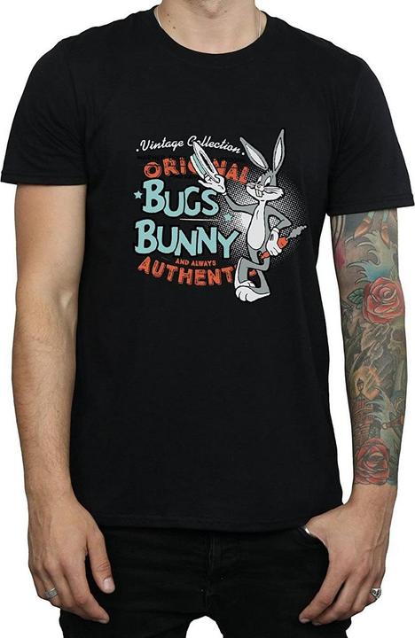 Actual product image Looney Tunes Mens Bugs Bunny Vintage Cotton T-Shirt (3XL)