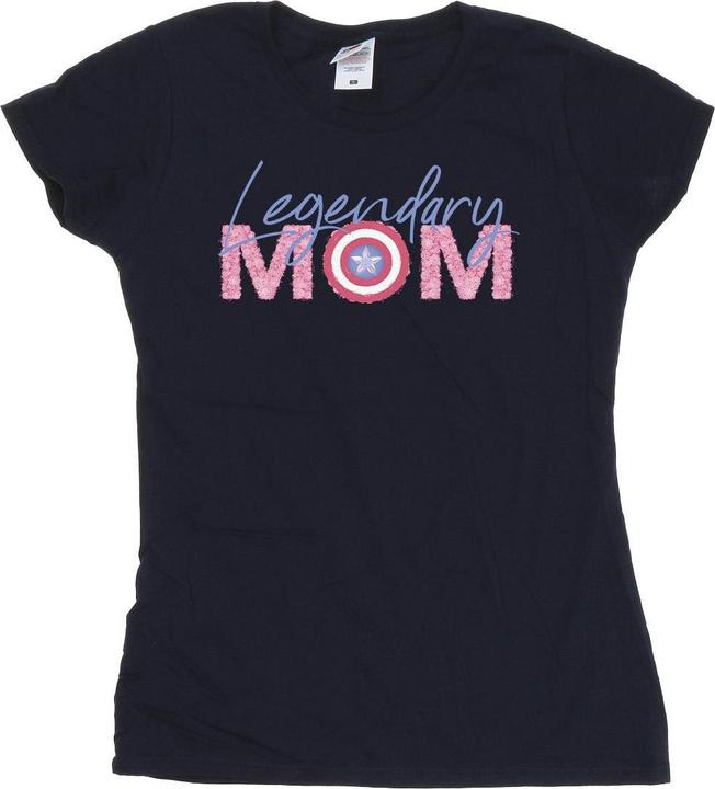 Avengers Captain America Mum TShirt aus Baumwolle