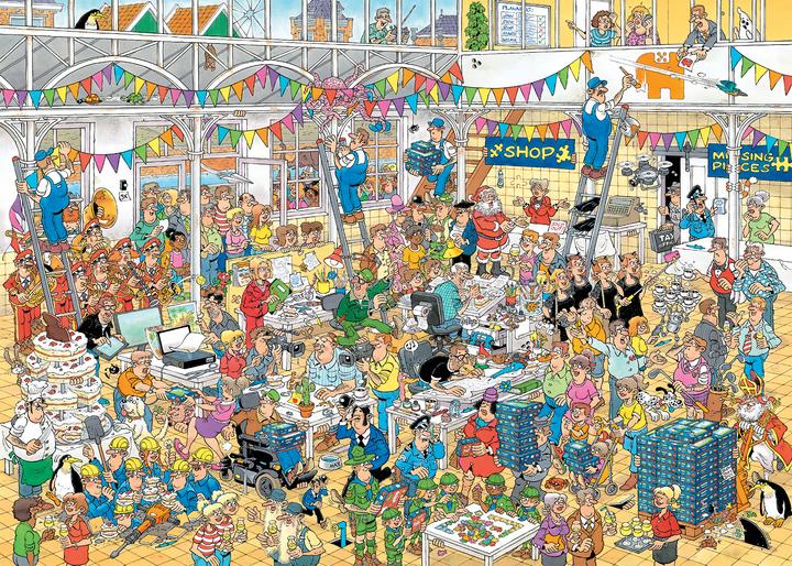 Productafbeelding Jumbo Jan van Haasteren - 10 Jahre Jan van Haasteren - Studio - 1000 Teile (1000 onderdelen)