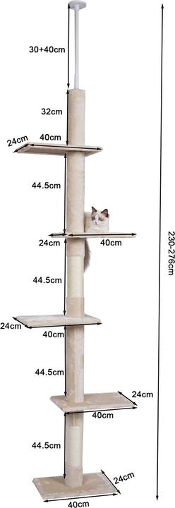 Produktbild Fudajo Kratzbaum (276 cm, Beige)