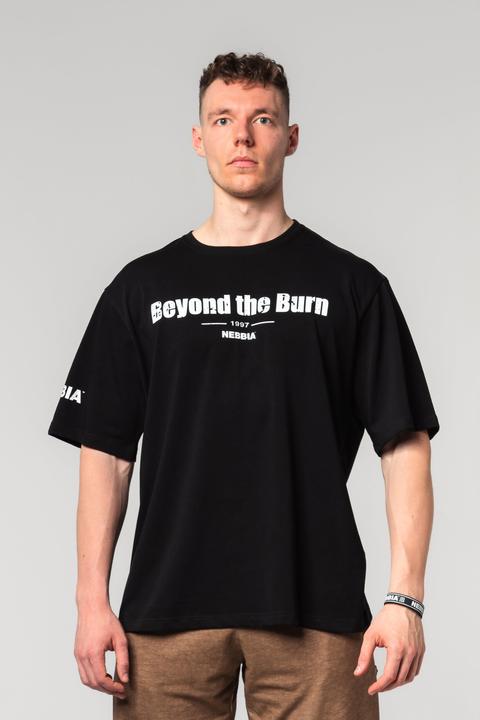 Nebbia Heavyweight oversized T-Shirt Grind 356 - black (L)