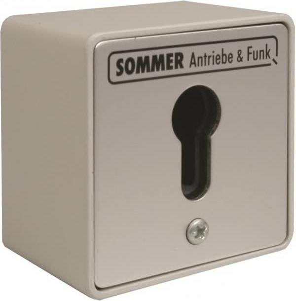 Actual product image Sommer AP key switch 5006V000 1 contact without cylinder IP54