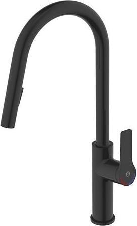 Actual product image Gustavsberg epic kitchen mixer with pull-out, matt black