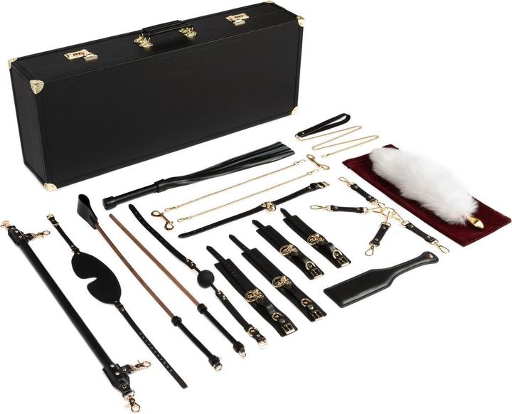 Image du produit Bedroom Fantasies Valise de Bondage 17 Pièces - Cuir de Vache