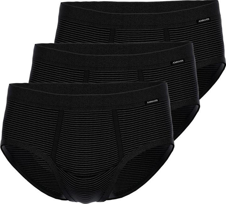 Produktbild Ammann 3er Pack Jeans Feinripp Slip / Unterhose mit Eingriff (XL, 3er Pack)