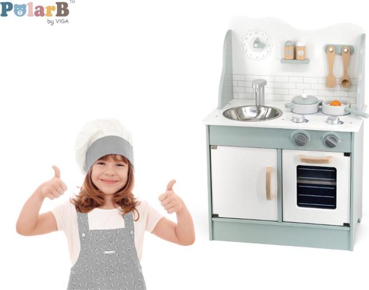 Produktbild Viga Toys Viga 44048 PolarB Kuchnia z akcesoriami eco grün