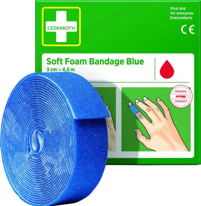 Immagine prodotto Cederroth Benda in schiuma morbida blu (1 x)