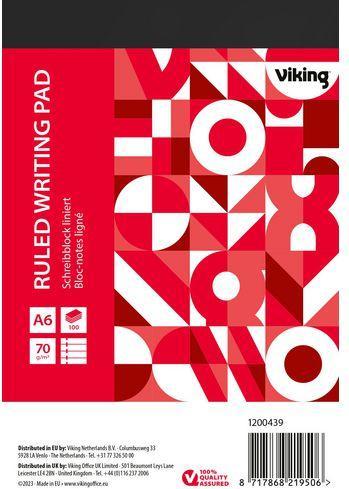 Immagine prodotto Viking Blocco note DIN A6 foderato (A6, Righe, Copertina morbida)