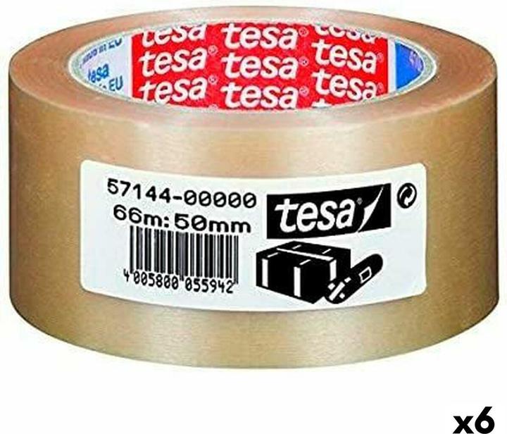 Produktbild tesa tesapack ULTRA STRONG Paketklebeband - PVC Packband für festes Verpacken und sicheres Bündeln (50 mm)