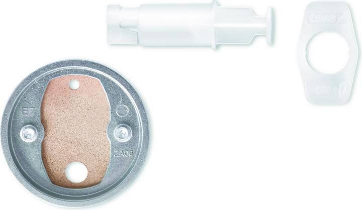 Produktbild tesa Power.Kit Befestigungsadapter BK20, selbstklebendes Ersatzteil, 41mm Durchmesser, 8mm Höhe