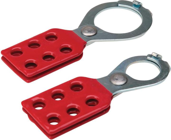 Image du produit Brady Étrier de fermeture en acier avec fermeture (étrier de fermeture multiple), 38 mm, rouge (1 pièce)