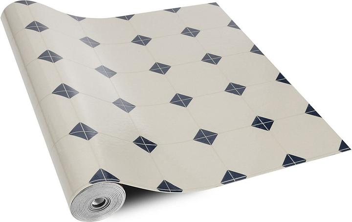 Actual product image Certeo PVC flooring Retrotex Avondale 172l | Polyvinyl chloride | WxL 100 x 500 cm | White |