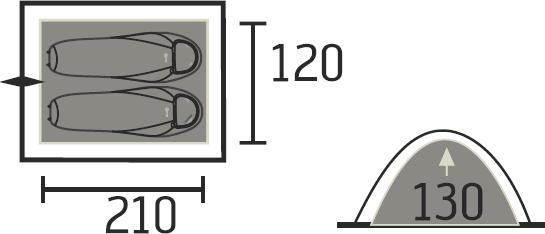 Produktbild Portal Leo (Kuppelzelt, 2.33 kg, 2 Personen)