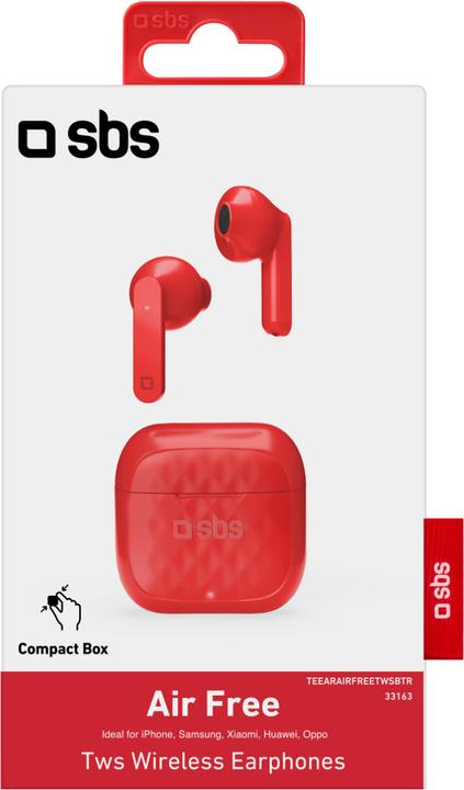 Immagine prodotto SBS Air Free - cuffie TWS con stazione di ricarica da 250 mAh (3.50 h, Senza fili)